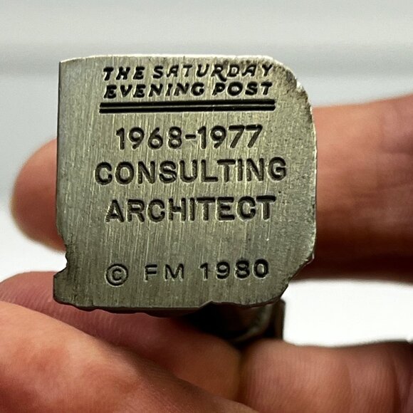 Vintage Consulting Architect Franklin Mint Pewter Figurine From 1980 - Picture 5 of 9